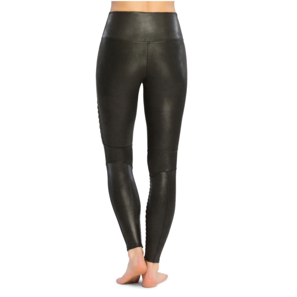 Spanx Faux Leather Moto Leggings - Picture 5 of 8